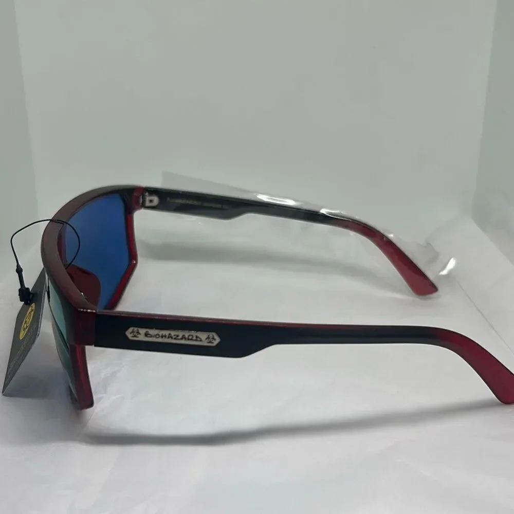 Biohazard Mirrored Shield Sunglasses – Model BZ66302